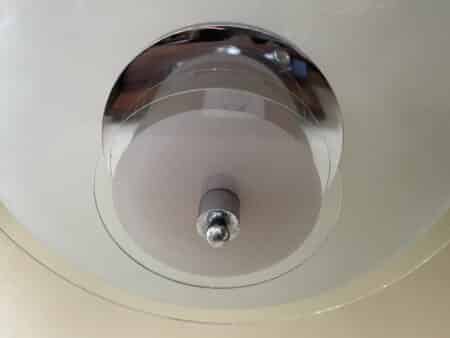 Lamp Schijflamp- Vintage jaren 60 Verchroomd Frans - Afbeelding 4
