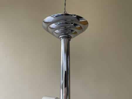 Lamp Schijflamp- Vintage jaren 60 Verchroomd Frans - Afbeelding 10