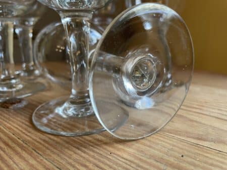 6 x 19e eeuwse hand gegraveerd Wijnglazen Glazen - Afbeelding 5