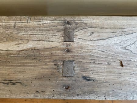 Lange Bank Kerkbank Kastanjehout 209 cm. - Afbeelding 6