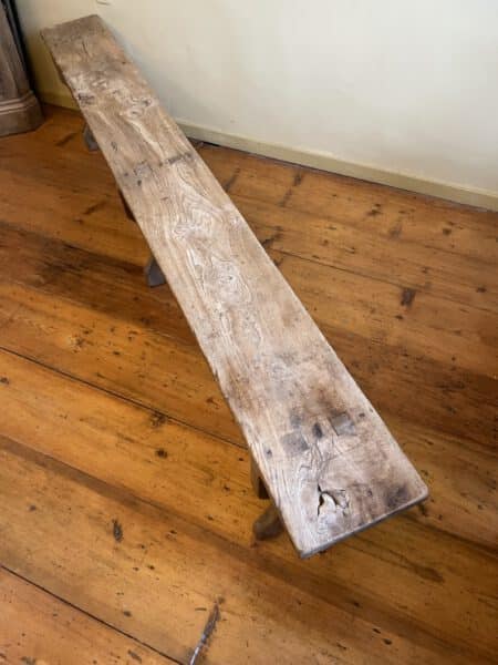 Lange Bank Kerkbank Kastanjehout 209 cm. - Afbeelding 9