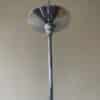 Plafondlamp Lamp Art Deco 1930 3 arms Matglazen schalen Verchroomd Frans - Afbeelding 4