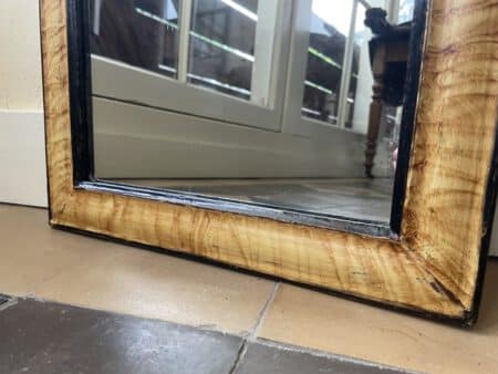 Spiegeltje Louis Philippe Geel 48.5 cm. - Afbeelding 4