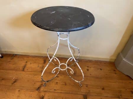 Tafel Art Nouveau 1890 met Faux Marbre Handgesmeed - Afbeelding 2