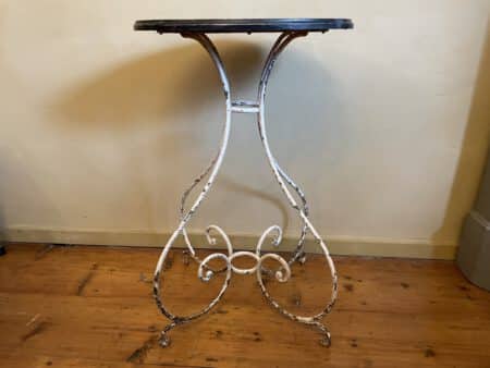 Tafel Art Nouveau 1890 met Faux Marbre Handgesmeed - Afbeelding 9
