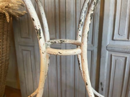 Tafel Bijzettafel Art Nouveau 1890 met Faux Marbre Hand gesmeed - Afbeelding 11
