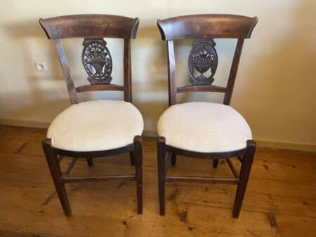 2 x Stoelen Directoire 1850 - Afbeelding 5