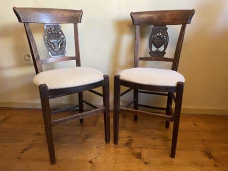 2 x Stoelen Directoire 1850