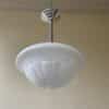 Lamp Hanglamp art deco 1930 witte bol ufo vorm - Afbeelding 4