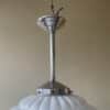 Lamp Hanglamp art deco 1930 witte bol ufo vorm - Afbeelding 7