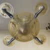 Plafondlamp Lamp  Art Deco 1930 Gele Schalen met Zeemeerminnen - Afbeelding 3