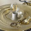 Plafondlamp Lamp  Art Deco 1930 Gele Schalen met Zeemeerminnen - Afbeelding 20