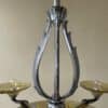 Plafondlamp Lamp  Art Deco 1930 Gele Schalen met Zeemeerminnen - Afbeelding 9