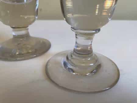 4 x 19e eeuws Glazen Absinth Wijnglazen - Afbeelding 6