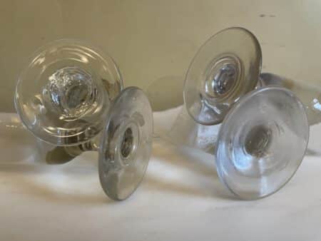 4 x 19e eeuws Glazen Absinth Wijnglazen - Afbeelding 7