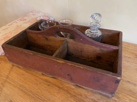Houten Bakje Kistje met handvat Poetsbakje