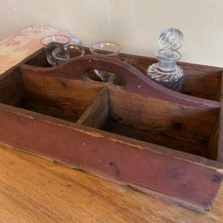 Houten Bakje Kistje met handvat Poetsbakje
