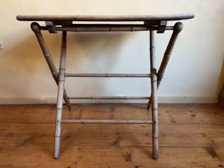 Klaptafel Bijzettafel Faux Bamboe - Afbeelding 5