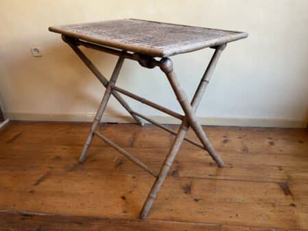 Klaptafel Bijzettafel Faux Bamboe