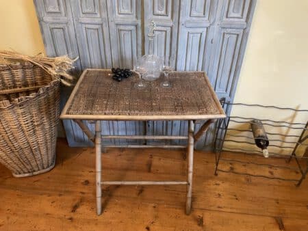 Klaptafel Bijzettafel Faux Bamboe - Afbeelding 2