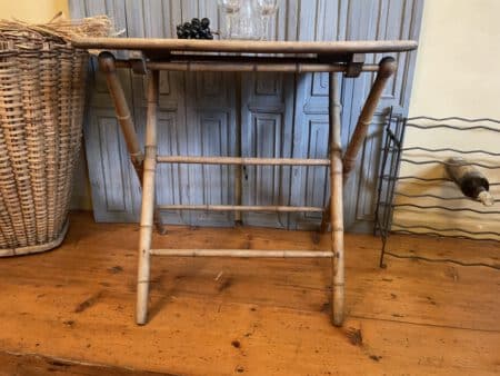 Klaptafel Bijzettafel Faux Bamboe - Afbeelding 13