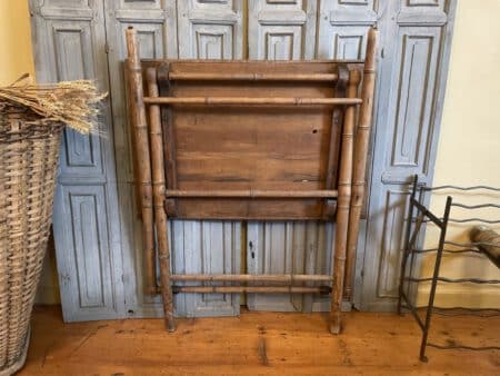 Klaptafel Bijzettafel Faux Bamboe - Afbeelding 15