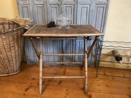 Klaptafel Bijzettafel Faux Bamboe - Afbeelding 16