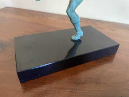Beeldje Voetbalspeler Art Deco 1930 - Afbeelding 13