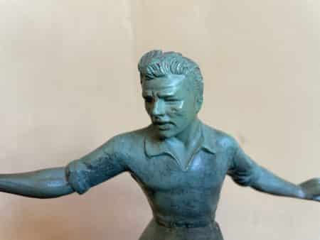 Beeldje Voetbalspeler Art Deco 1930 - Afbeelding 3