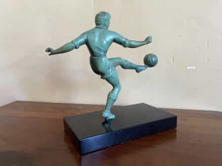 Beeldje Voetbalspeler Art Deco 1930 - Afbeelding 6
