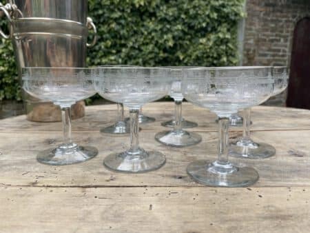 9 x Feestelijke Champagne Coupes Glazen - Afbeelding 6