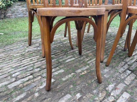 7x Baumann Bistro Stoelen jaren 50 - Afbeelding 12