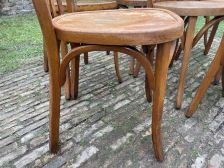 7x Baumann Bistro Stoelen jaren 50 - Afbeelding 13