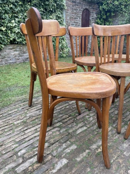 7x Baumann Bistro Stoelen jaren 50 - Afbeelding 14