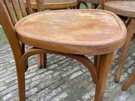 7x Baumann Bistro Stoelen jaren 50 - Afbeelding 15