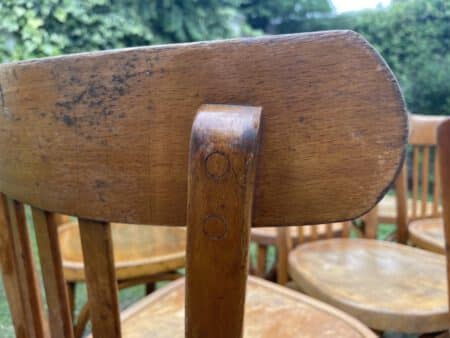 7x Baumann Bistro Stoelen jaren 50 - Afbeelding 18