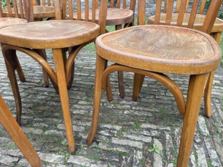 7x Baumann Bistro Stoelen jaren 50 - Afbeelding 19