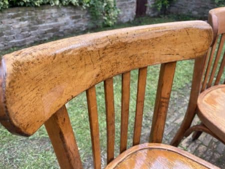 7x Baumann Bistro Stoelen jaren 50 - Afbeelding 4