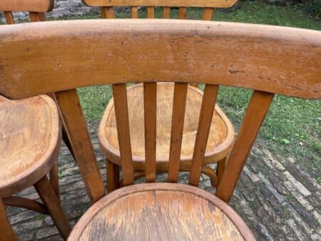 7x Baumann Bistro Stoelen jaren 50 - Afbeelding 8