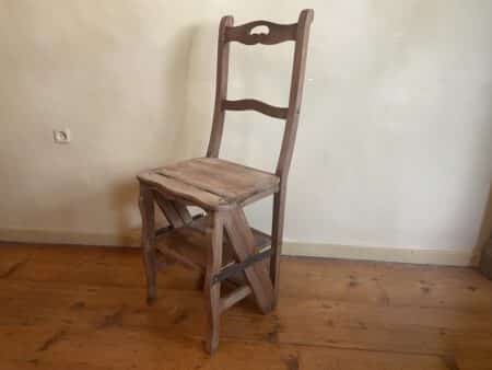 Bibliotheektrapje Trap/Stoel Klap/Trap Frans