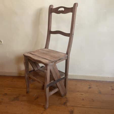Bibliotheektrapje Trap/Stoel Klap/Trap Frans