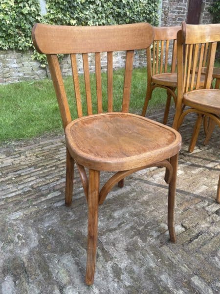 7x Baumann Bistro Stoelen jaren 50 - Afbeelding 15