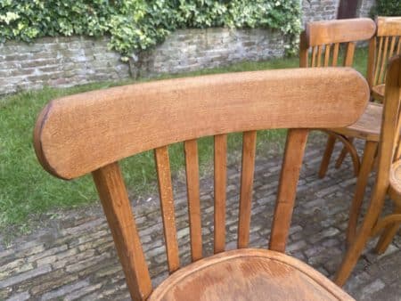 7x Baumann Bistro Stoelen jaren 50 - Afbeelding 16