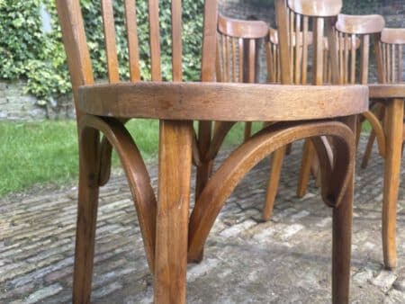 7x Baumann Bistro Stoelen jaren 50 - Afbeelding 17