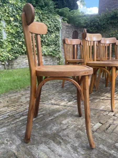 7x Baumann Bistro Stoelen jaren 50 - Afbeelding 2