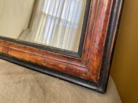 Spiegeltje Gehout Louis Philippe 40 cm. - Afbeelding 6