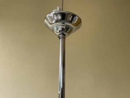 Lamp Hanglamp Schaallamp art Deco 1930 Blauw - Afbeelding 8
