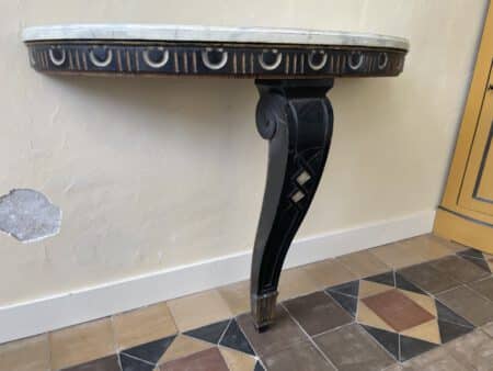 Side Table Consoletafel met Faux Marbre - Afbeelding 12