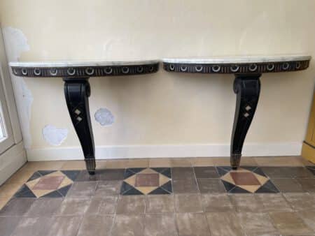 Side Table Consoletafel met Faux Marbre - Afbeelding 20