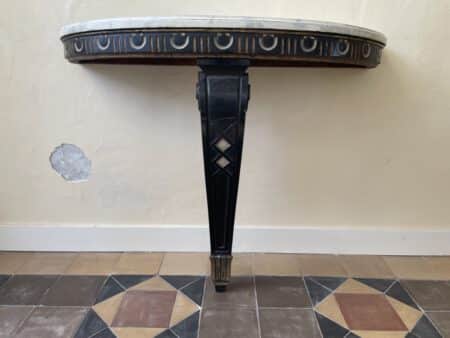 Side Table Consoletafel met Faux Marbre - Afbeelding 3